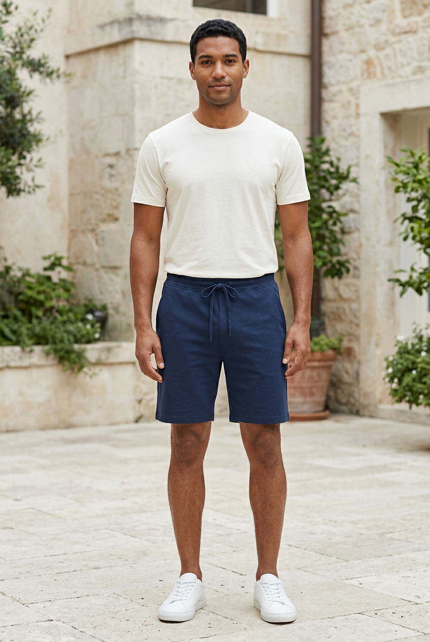 Navy Lycra Shorts for Men
