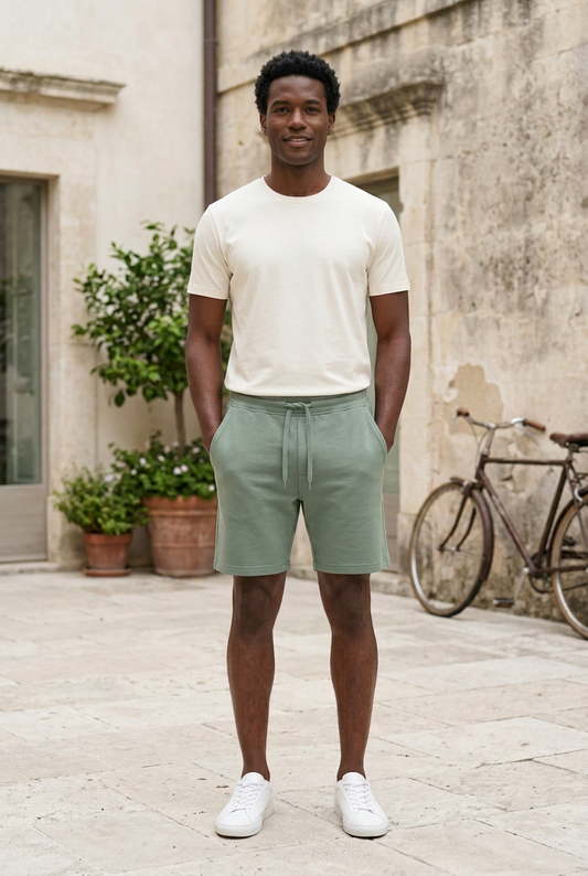 Green Lycra Shorts for Men