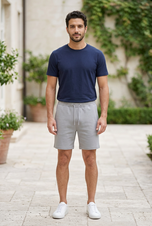 Light Grey Lycra Shorts for Men